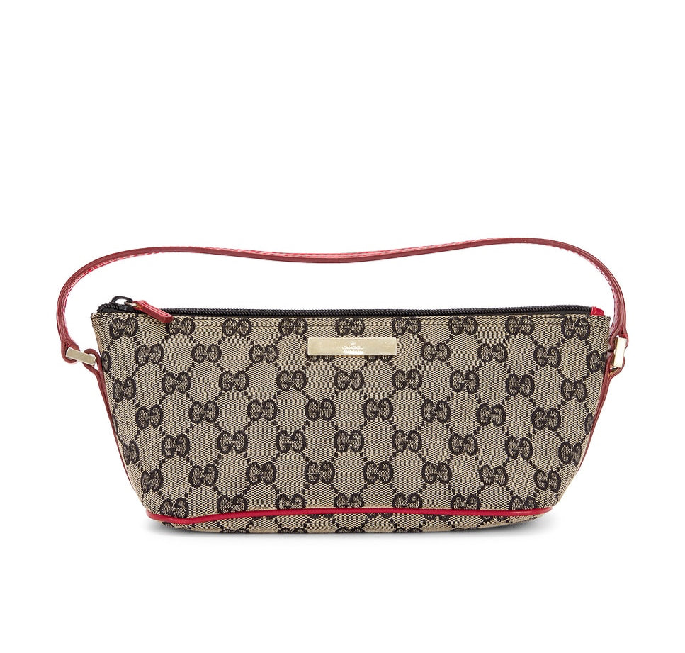 Gucci boat pouch monogram bag