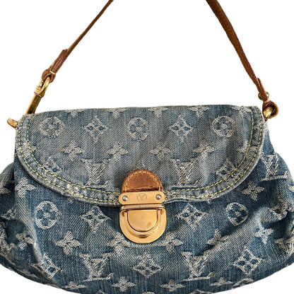 Louis Vuitton denim pleaty bag