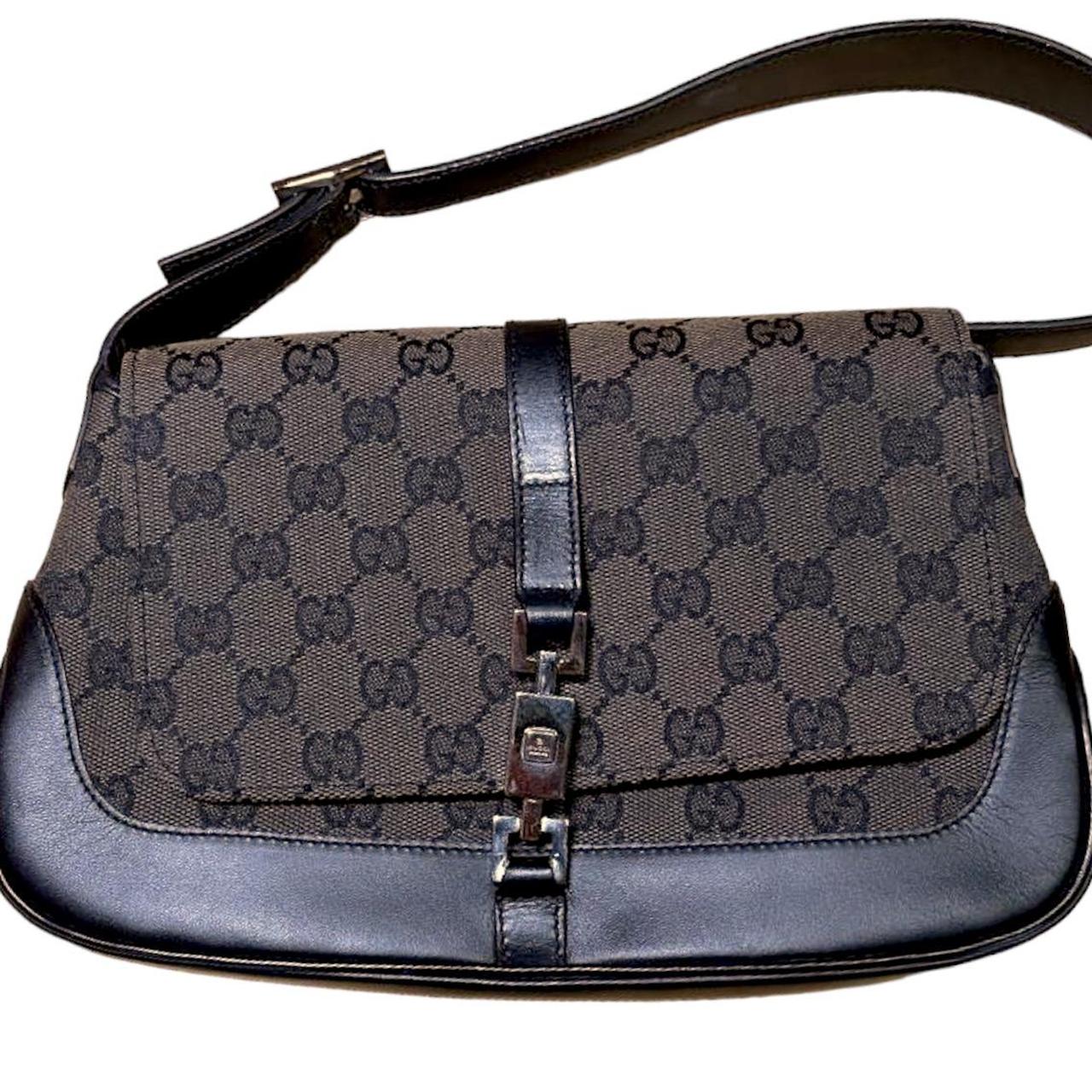 Black Gucci Jackie monogram bag