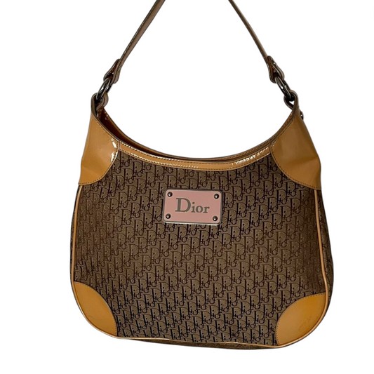 Vintage 2006 Dior monogram hobo shoulder bag