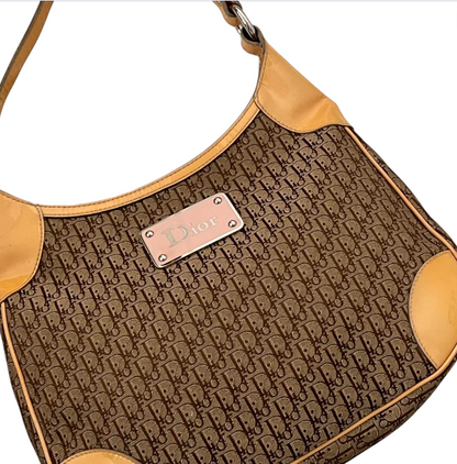 Vintage 2006 Dior monogram hobo shoulder bag