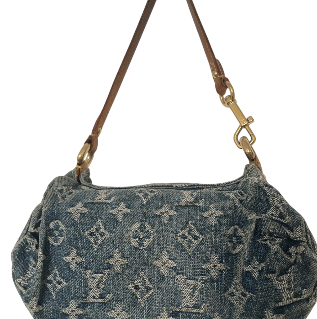 Louis Vuitton denim pleaty bag