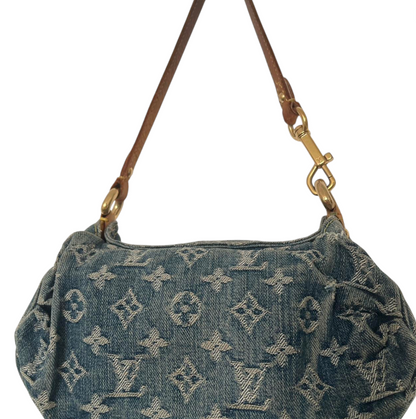 Louis Vuitton denim pleaty bag